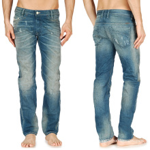 Men 2016s 2016 Denim Wash Moda Algodão Calças Jeans